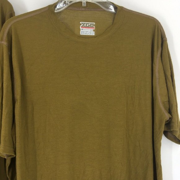 XGO Phase 1 Flame Retardant Lot of 2 Base Layer T-Shirts LS/SS Coyote Brown XL - Picture 3 of 9